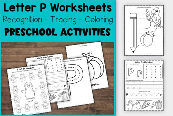 Download Letter P Worksheets for Preschool &amp; K - Preschool Collection
