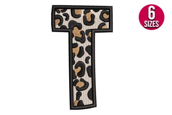 Download Leopard Print Alphabet Font Letter T - Alphabet font Collection