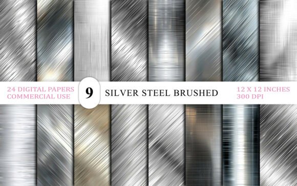 Download Brushed Chrome &amp; Industrial Metal Textur - Industrial Collection