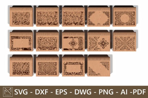 Download Cut Wooden Box Bundle - 14 Unique Designs - Wooden Collection