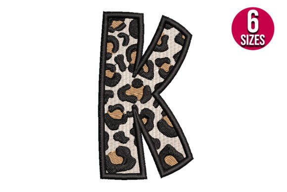 Download Leopard Print Alphabet Font Letter K - Alphabet font Collection