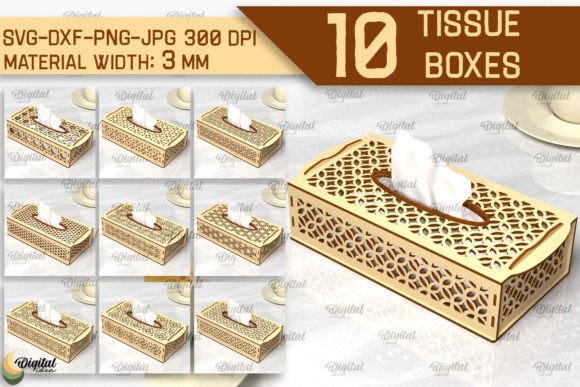 Download Tissue Wooden Boxes Laser Cut Bundle - Wooden Collection