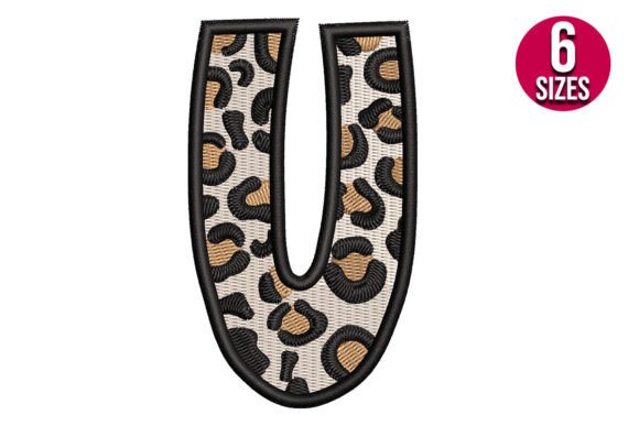 Download Leopard Print Alphabet Font Letter U - Alphabet font Collection