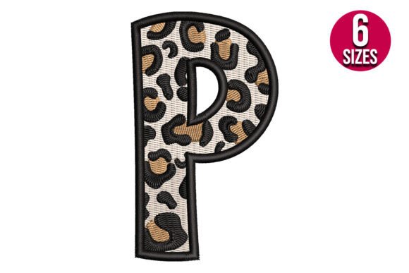 Download Leopard Print Alphabet Font Letter P - Alphabet font Collection