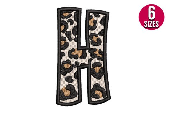 Download Leopard Print Alphabet Font Letter H - Alphabet font Collection