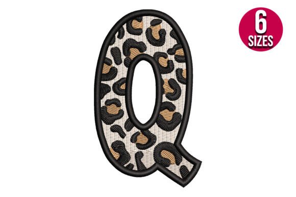 Download Leopard Print Alphabet Font Letter Q - Alphabet font Collection