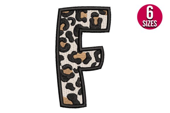 Download Leopard Print Alphabet Font Letter F - Alphabet font Collection