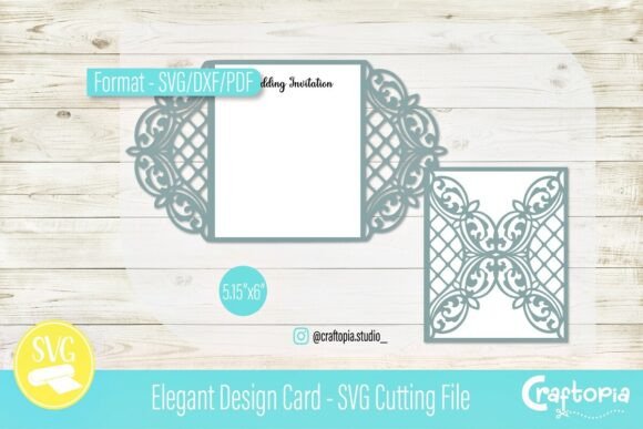 Download Elegant Wedding Invite – SVG Cut File - Elegant Collection