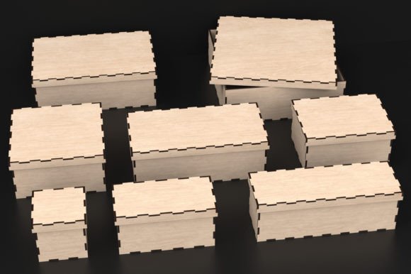 Download Laser Cut Wooden Box with Lid Svg Files - Wooden Collection