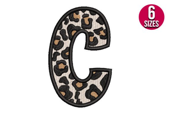Download Leopard Print Alphabet Font Letter C - Alphabet font Collection