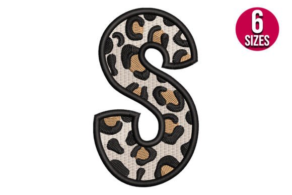 Download Leopard Print Alphabet Font Letter S - Alphabet font Collection