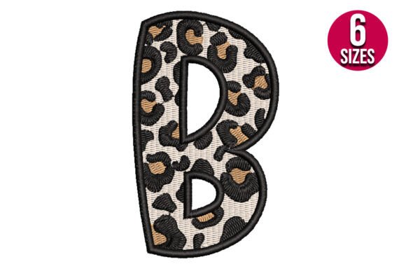 Download Leopard Print Alphabet Font Letter B - Alphabet font Collection