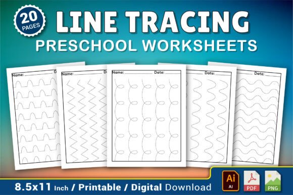 Download Preschool Line Tracing Worksheets - Preschool Collection